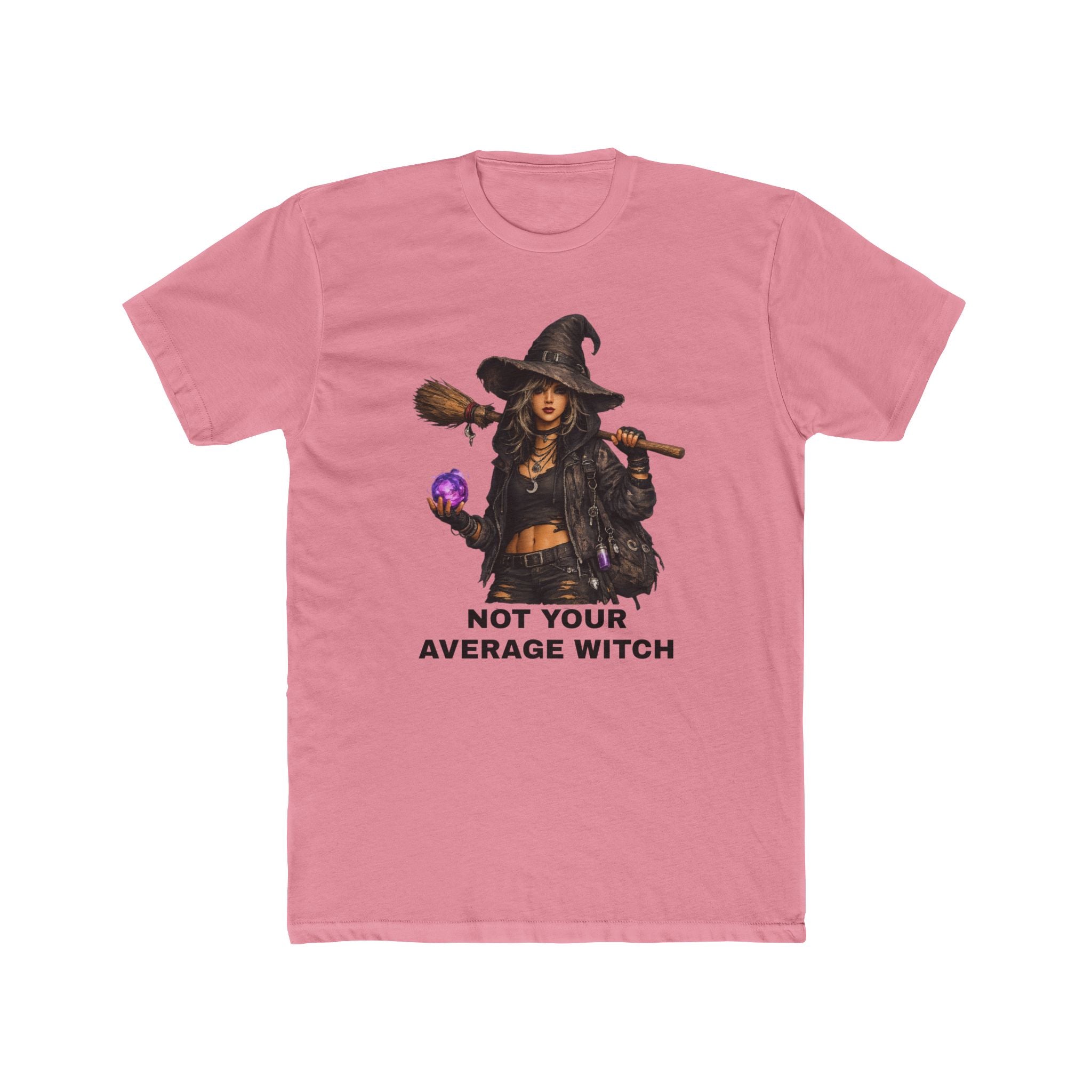 Witch Graphic Tee — "Not Your Average Witch" Spellcaster T‑Shirt for Halloween & Witchy Vibes