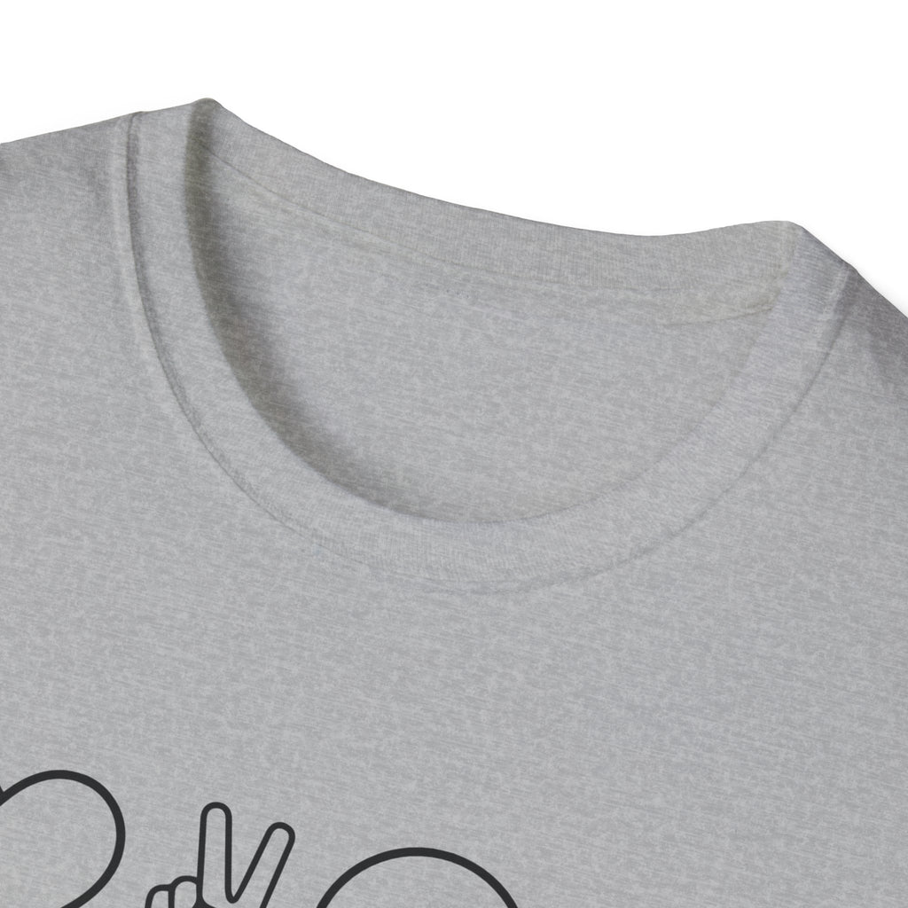 Peace Love Pray Minimal Emoji T‑Shirt — Heart, Peace, Smile, Praying Hands Graphic Tee