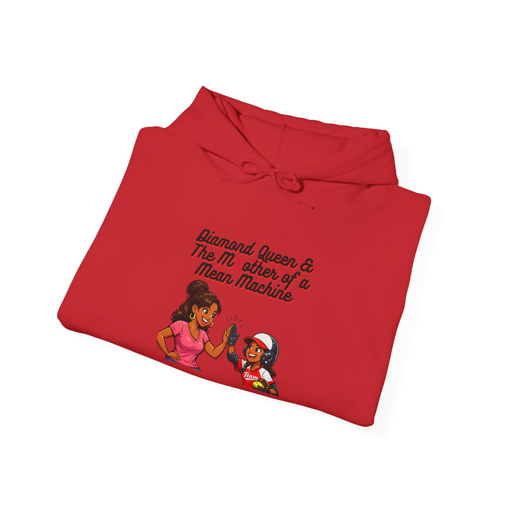 Hoodie – "Diamond Queen & The Mischief of a Mama-Mema" Cozy Graphic Pullover
