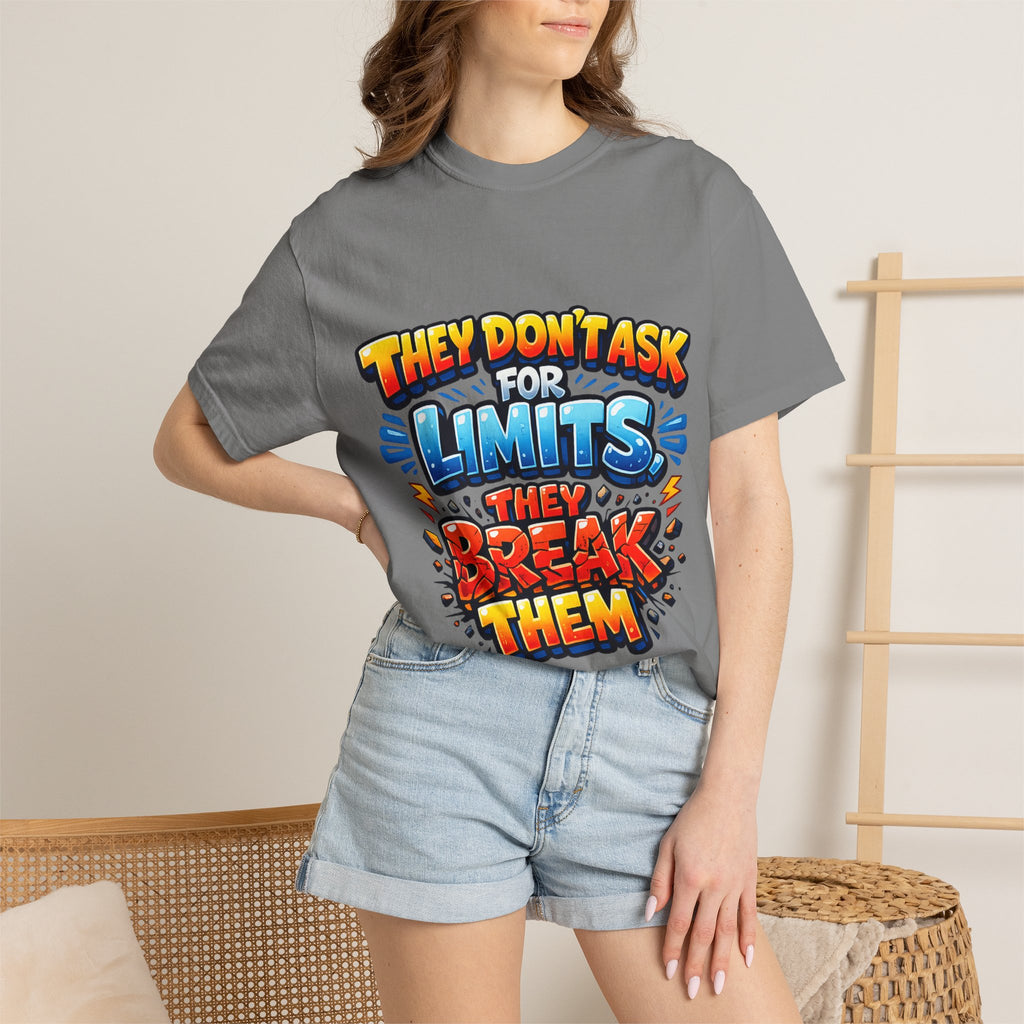 They Don't Ask For Limits They Break Them T-shirt | Motivational Graphic Tee