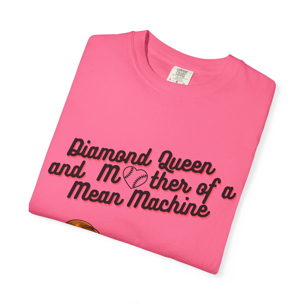 Diamond Queen & Mother of a Mean Machine T-Shirt — Mom and Daughter High-Five Graphic Tee