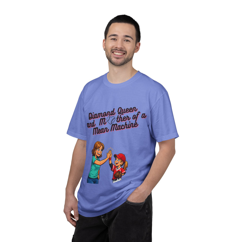 Diamond Queen & Mother of a Mean Machine T-Shirt — Mom and Daughter High-Five Graphic Tee