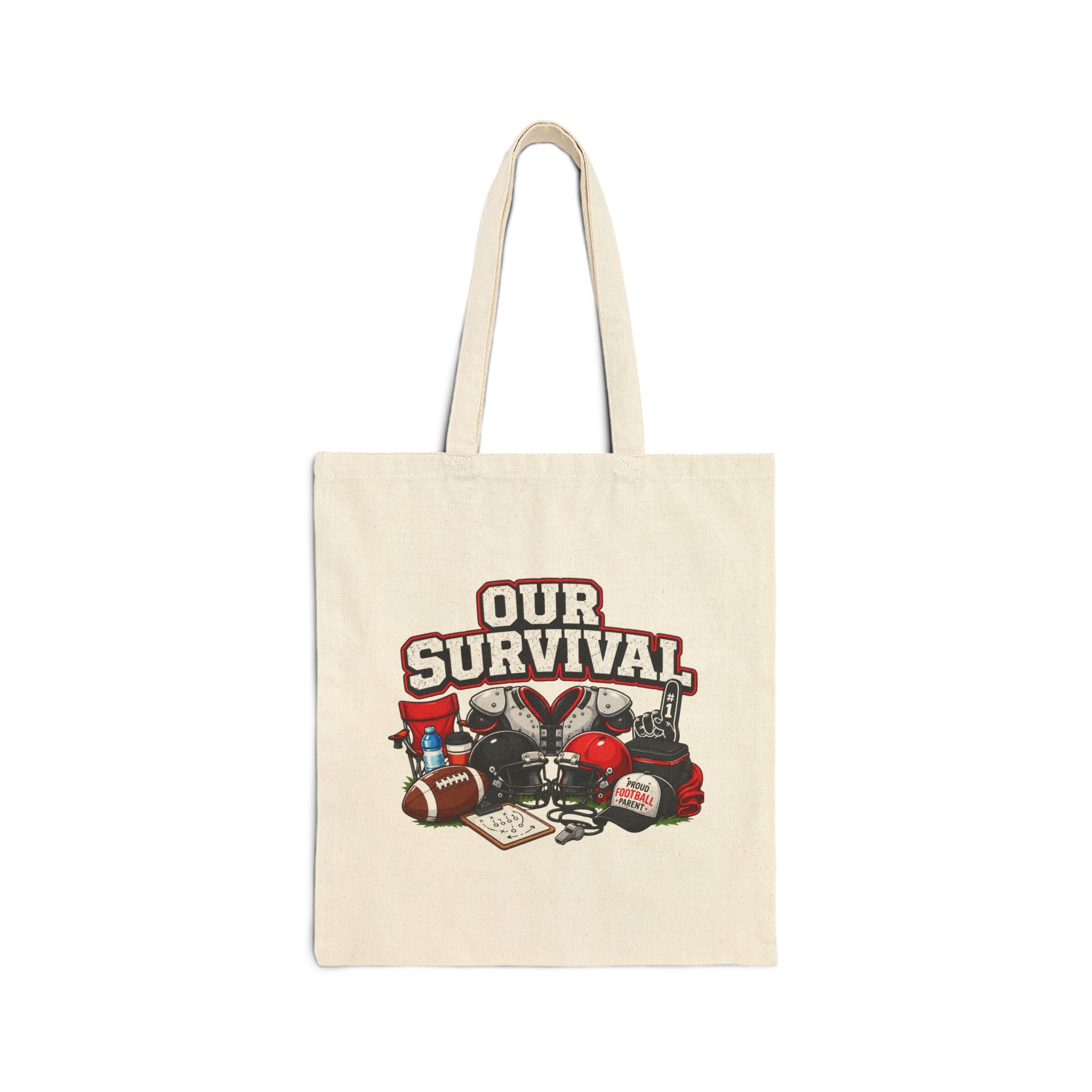 Our Survival Tote Bag – Retro Camping & Emergency Gear Canvas Tote