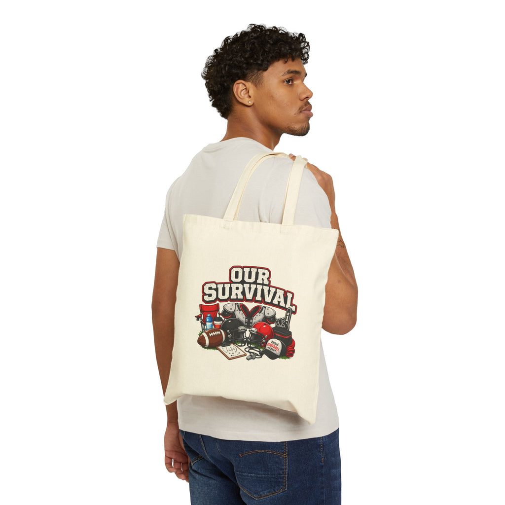 Our Survival Tote Bag – Retro Camping & Emergency Gear Canvas Tote