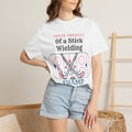 Proud Parents Of a Stick Wielding Champ T-Shirt — Hockey Mom/Dad Tee