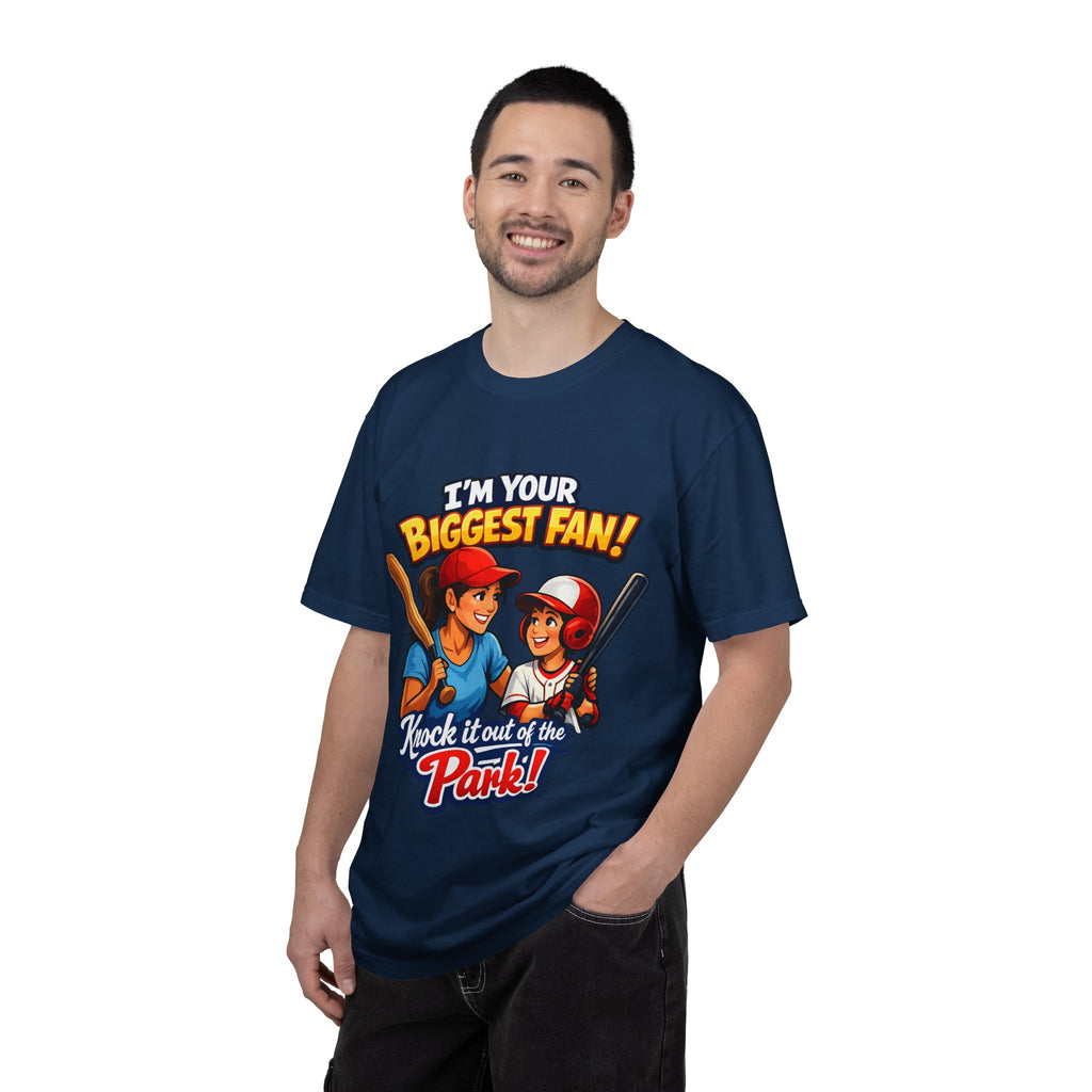 Softball Fan T-Shirt — “I’m Your Biggest Fan! Knock It Out of the Park!”