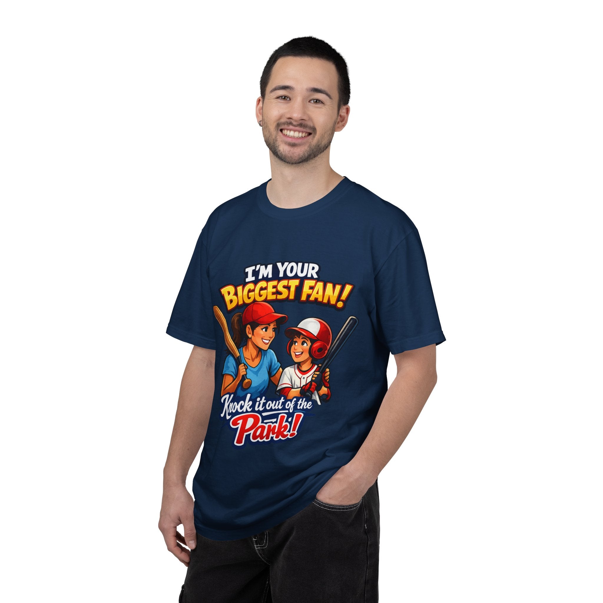 Softball Fan T-Shirt — “I’m Your Biggest Fan! Knock It Out of the Park!”