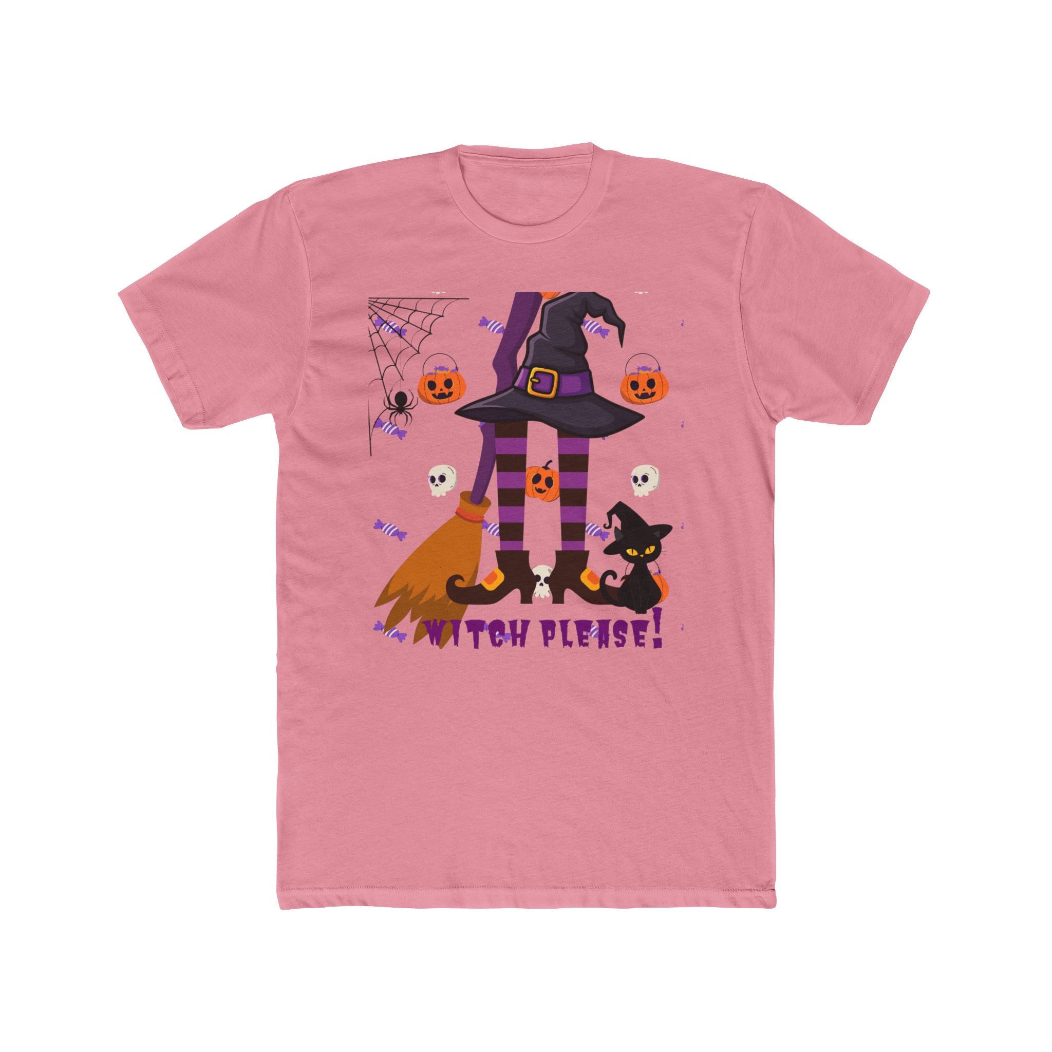 Halloween Witch Hat Tee — "Witch Please!" Graphic T-Shirt