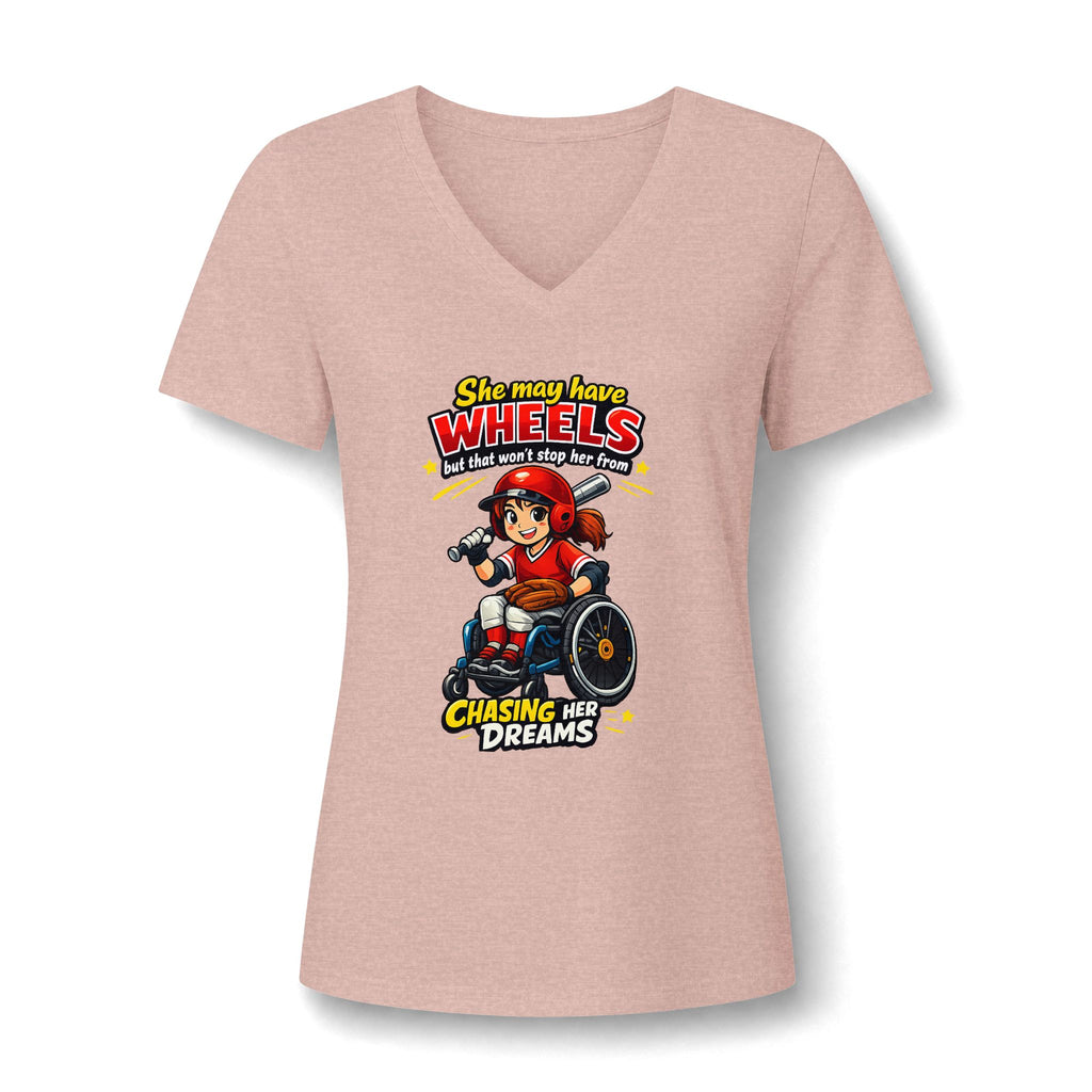 Women’s Relaxed Heather CVC V-Neck Tee