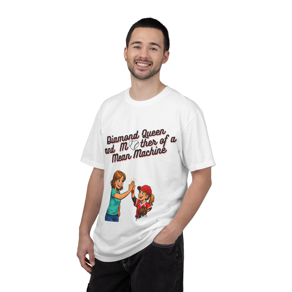 Diamond Queen & Mother of a Mean Machine T-Shirt — Mom and Daughter High-Five Graphic Tee