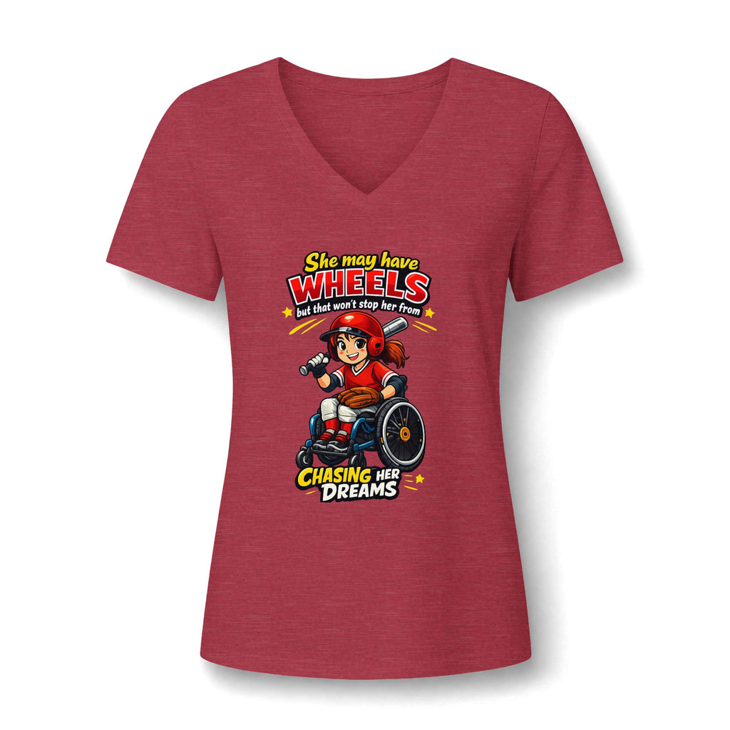 Women’s Relaxed Heather CVC V-Neck Tee