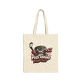 Puck Around Find Out Hockey Tote Bag — Cotton Canvas Sports Grocery Bag
