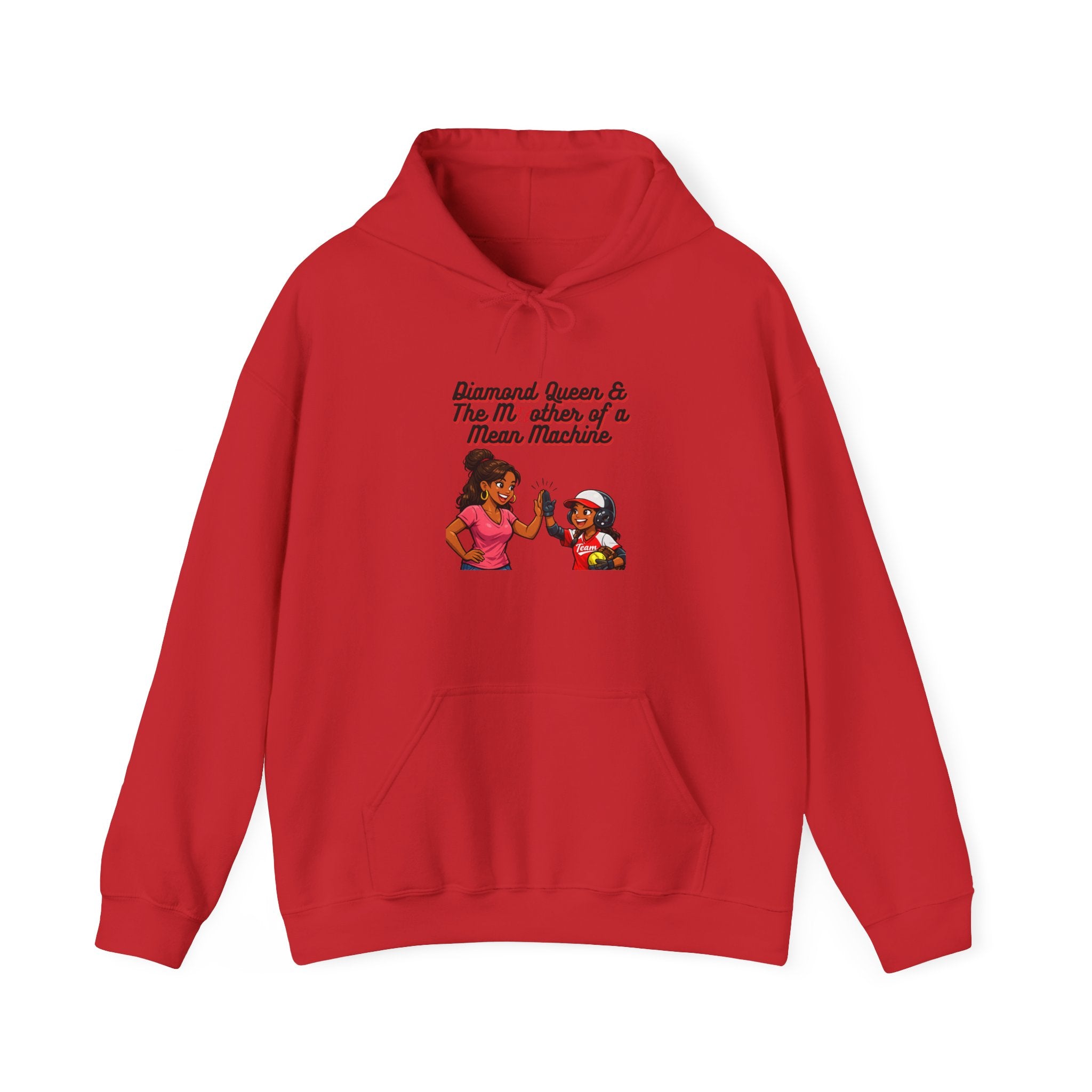 Hoodie – "Diamond Queen & The Mischief of a Mama-Mema" Cozy Graphic Pullover