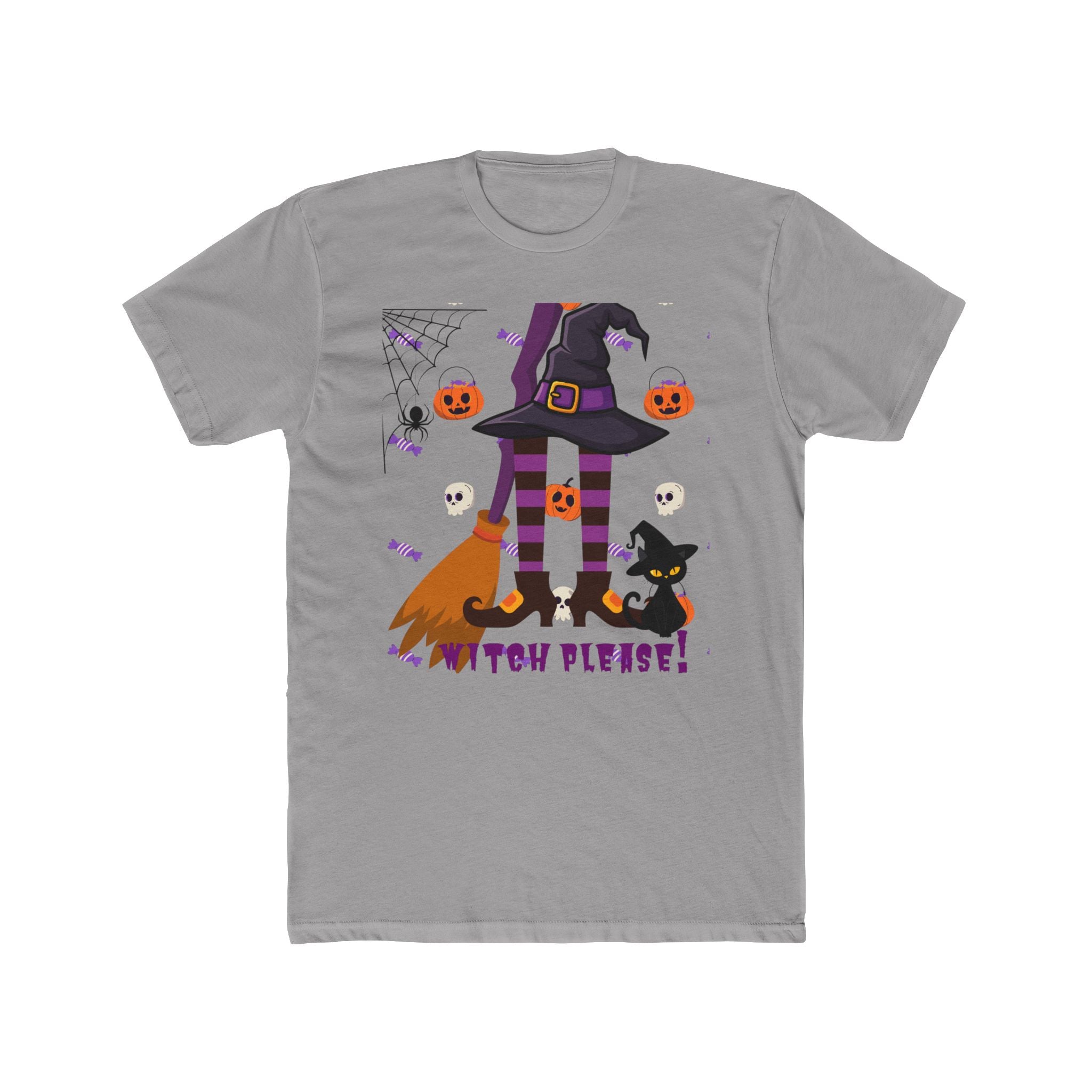 Halloween Witch Hat Tee — "Witch Please!" Graphic T-Shirt