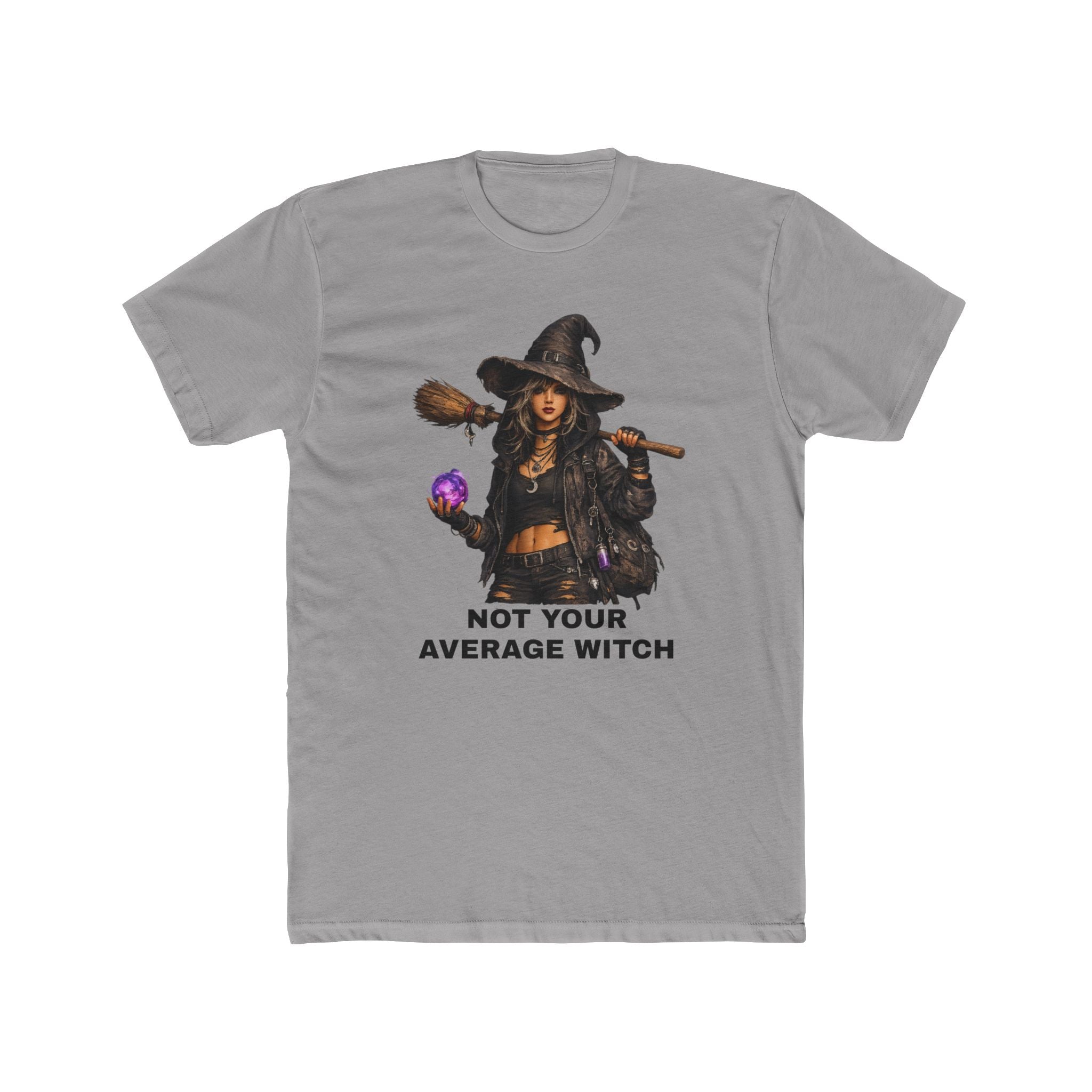 Witch Graphic Tee — "Not Your Average Witch" Spellcaster T‑Shirt for Halloween & Witchy Vibes
