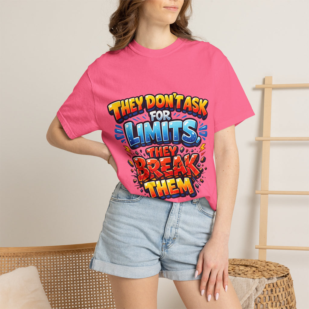 They Don't Ask For Limits They Break Them T-shirt | Motivational Graphic Tee