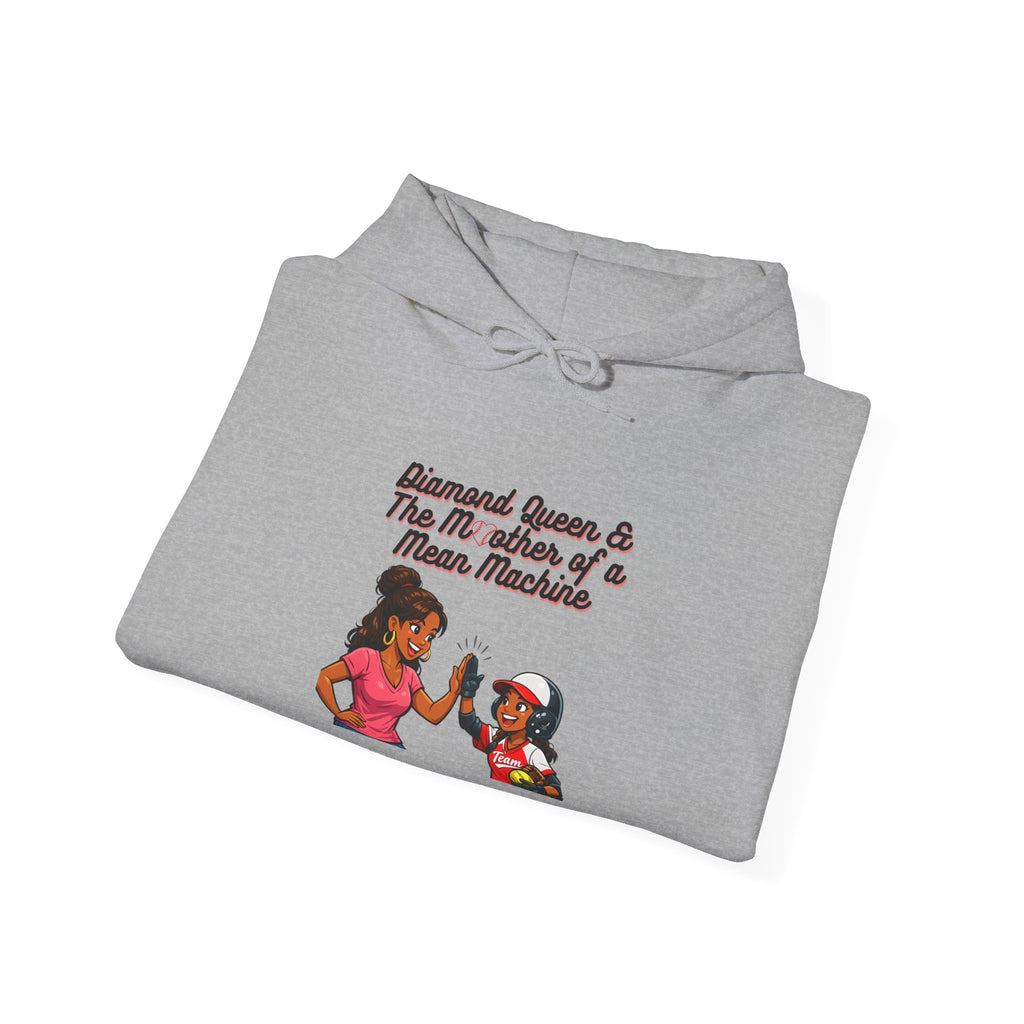 Hoodie – "Diamond Queen & The Mischief of a Mama-Mema" Cozy Graphic Pullover