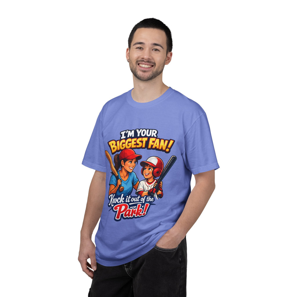 Softball Fan T-Shirt — “I’m Your Biggest Fan! Knock It Out of the Park!”