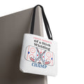 Hockey Mom/Dad Tote — "Proud Parents of a Stick Wielding Champ" Tote Bag