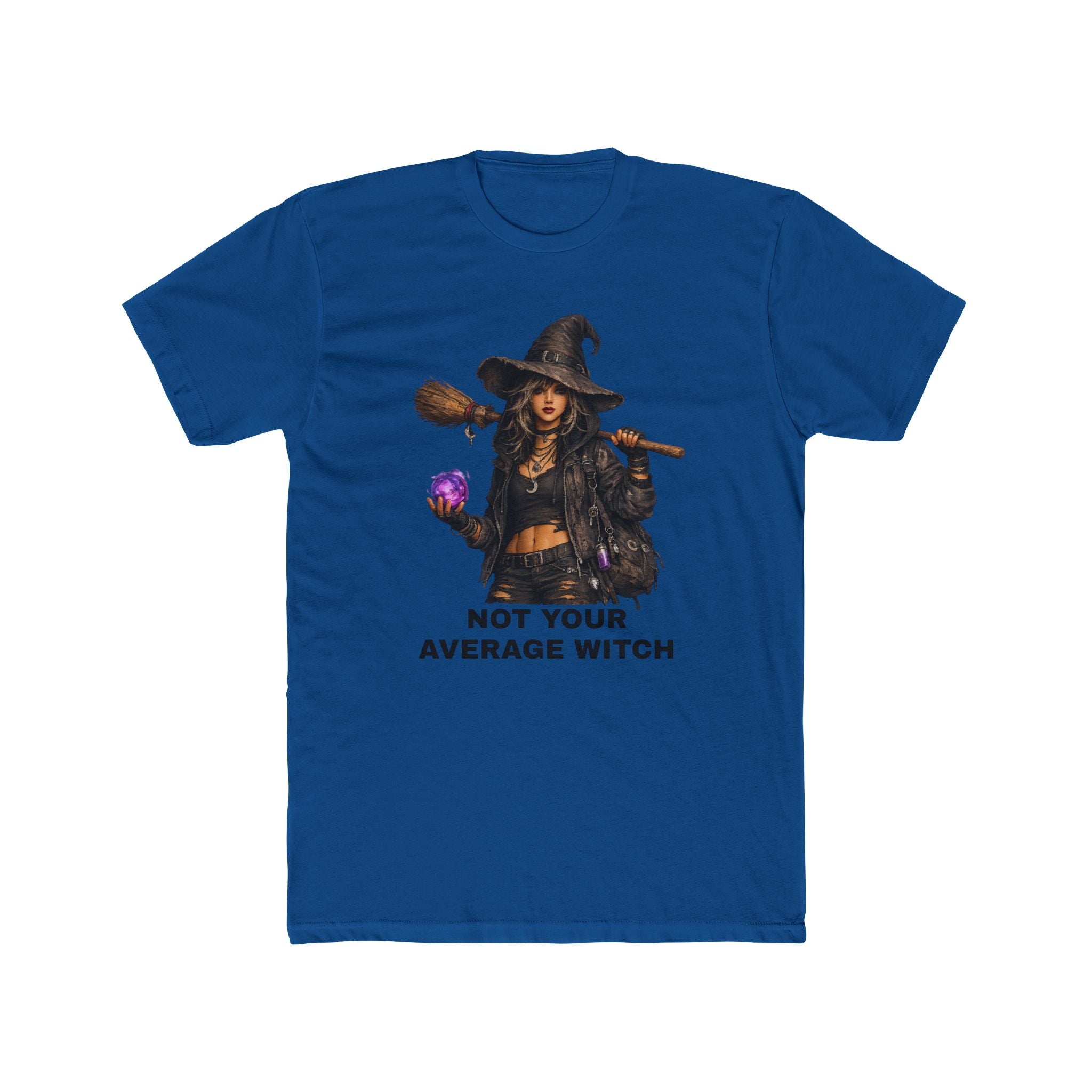 Witch Graphic Tee — "Not Your Average Witch" Spellcaster T‑Shirt for Halloween & Witchy Vibes