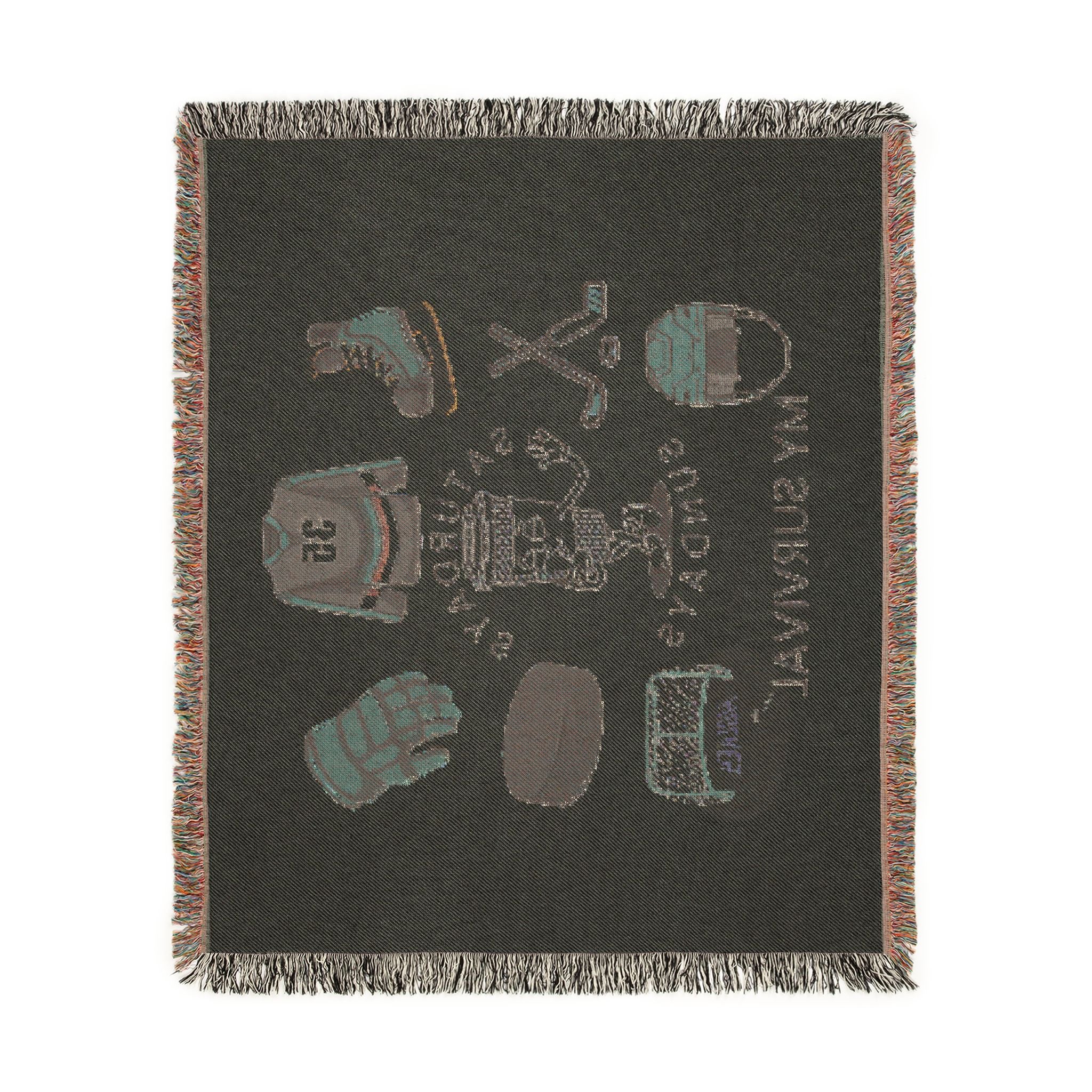 Hockey Survival Woven Blanket — Game Day Sports Throw