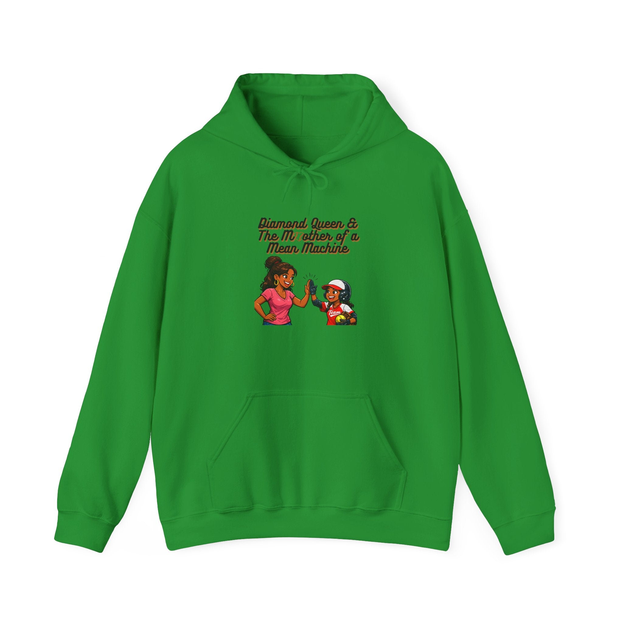 Hoodie – "Diamond Queen & The Mischief of a Mama-Mema" Cozy Graphic Pullover