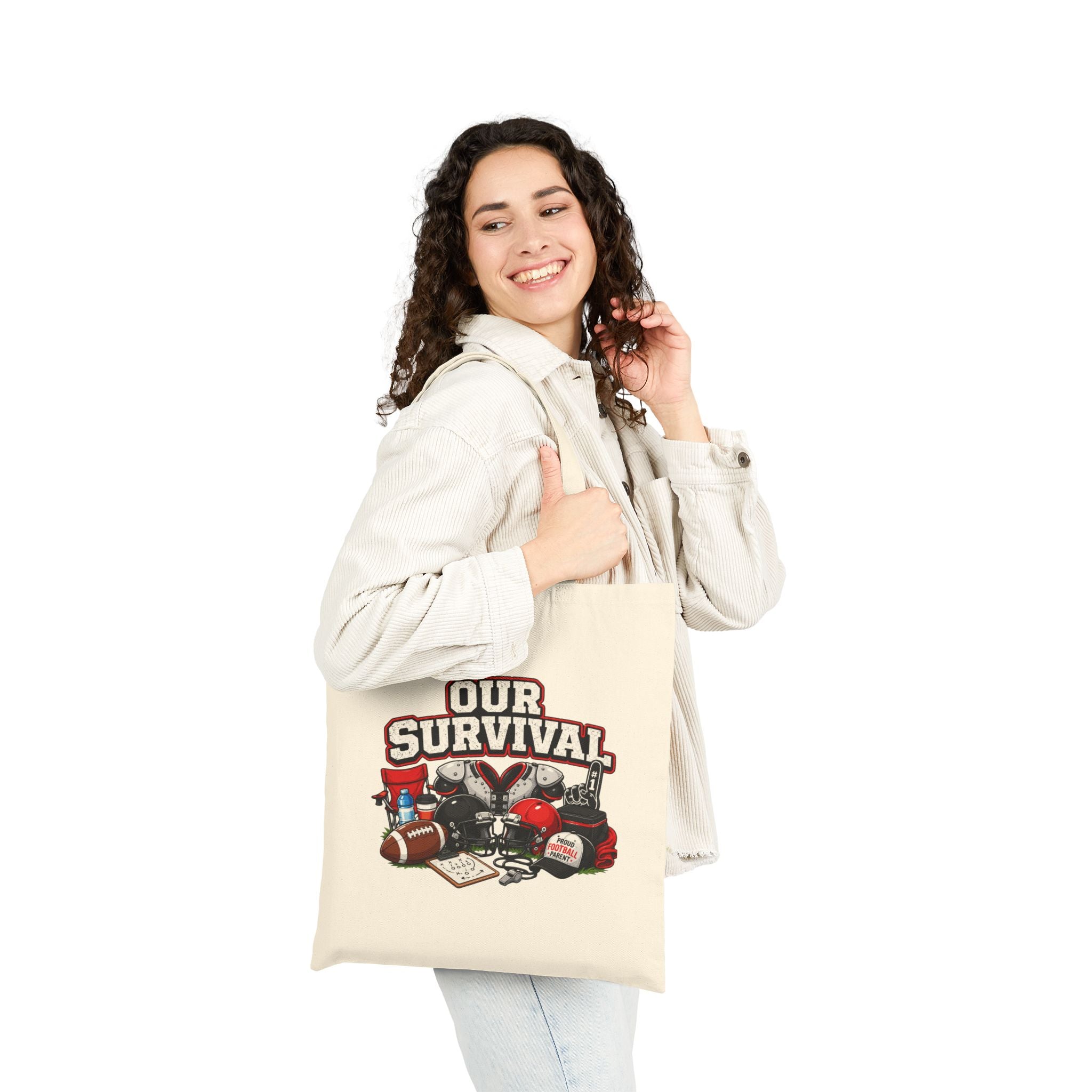 Our Survival Tote Bag – Retro Camping & Emergency Gear Canvas Tote