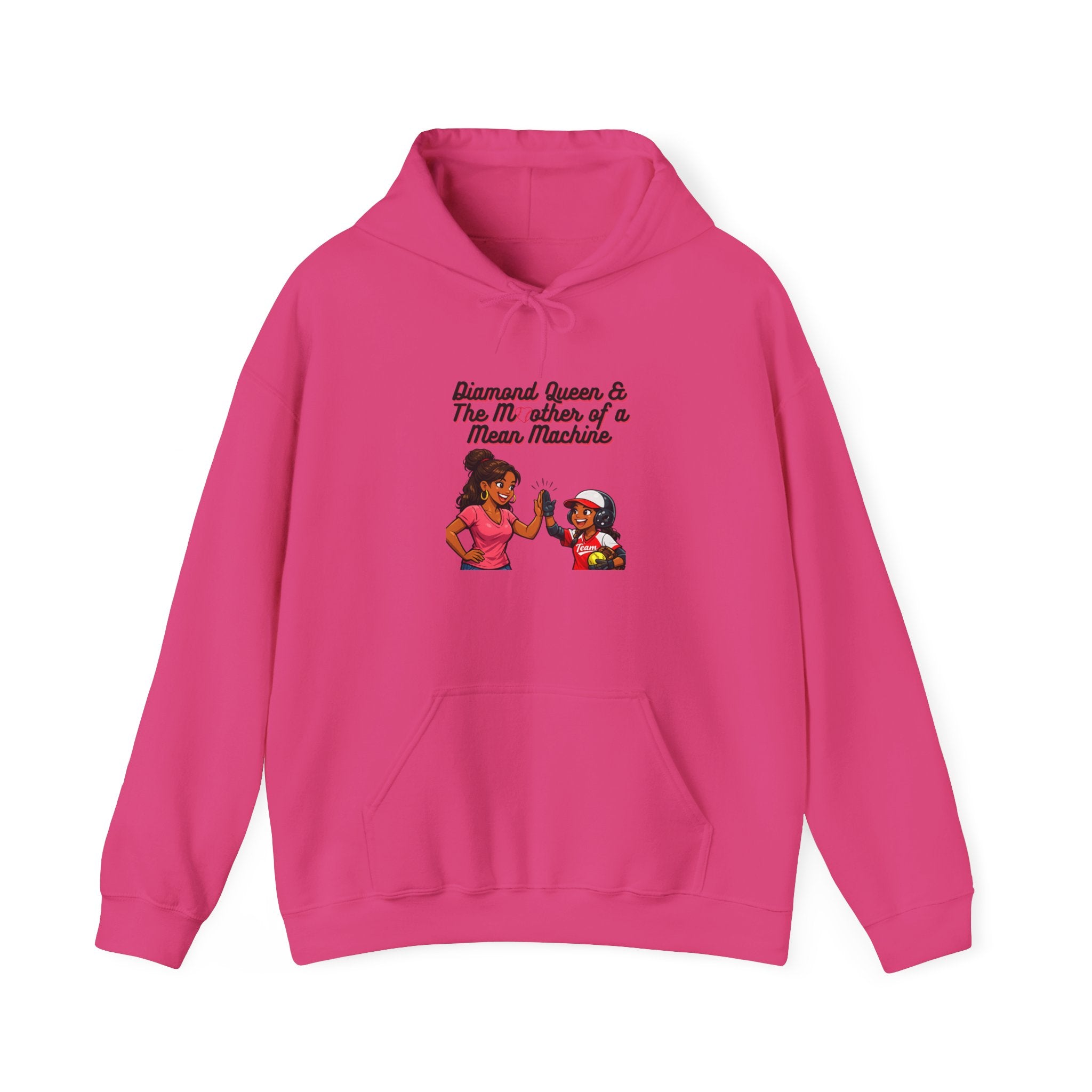 Hoodie – "Diamond Queen & The Mischief of a Mama-Mema" Cozy Graphic Pullover