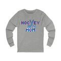Hockey Mom Long Sleeve Tee — Pixel Hockey Sticks Graphic