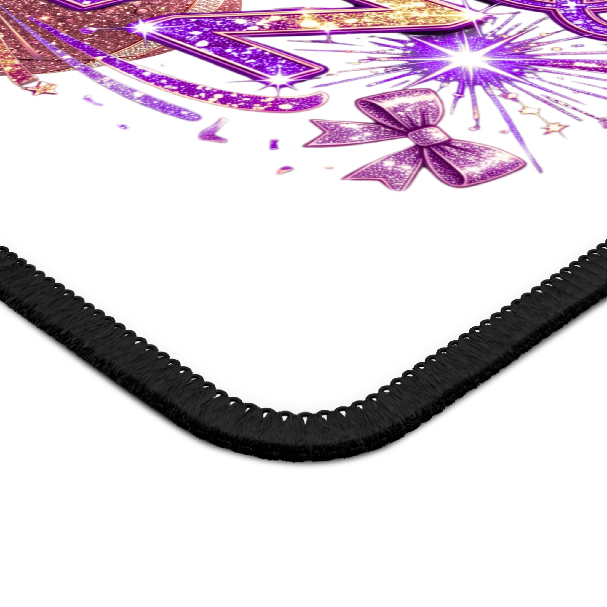 Blush, Bows & Blitz Gaming Mouse Pad — Glitter Football Design for Cheerleaders & Female Gamers