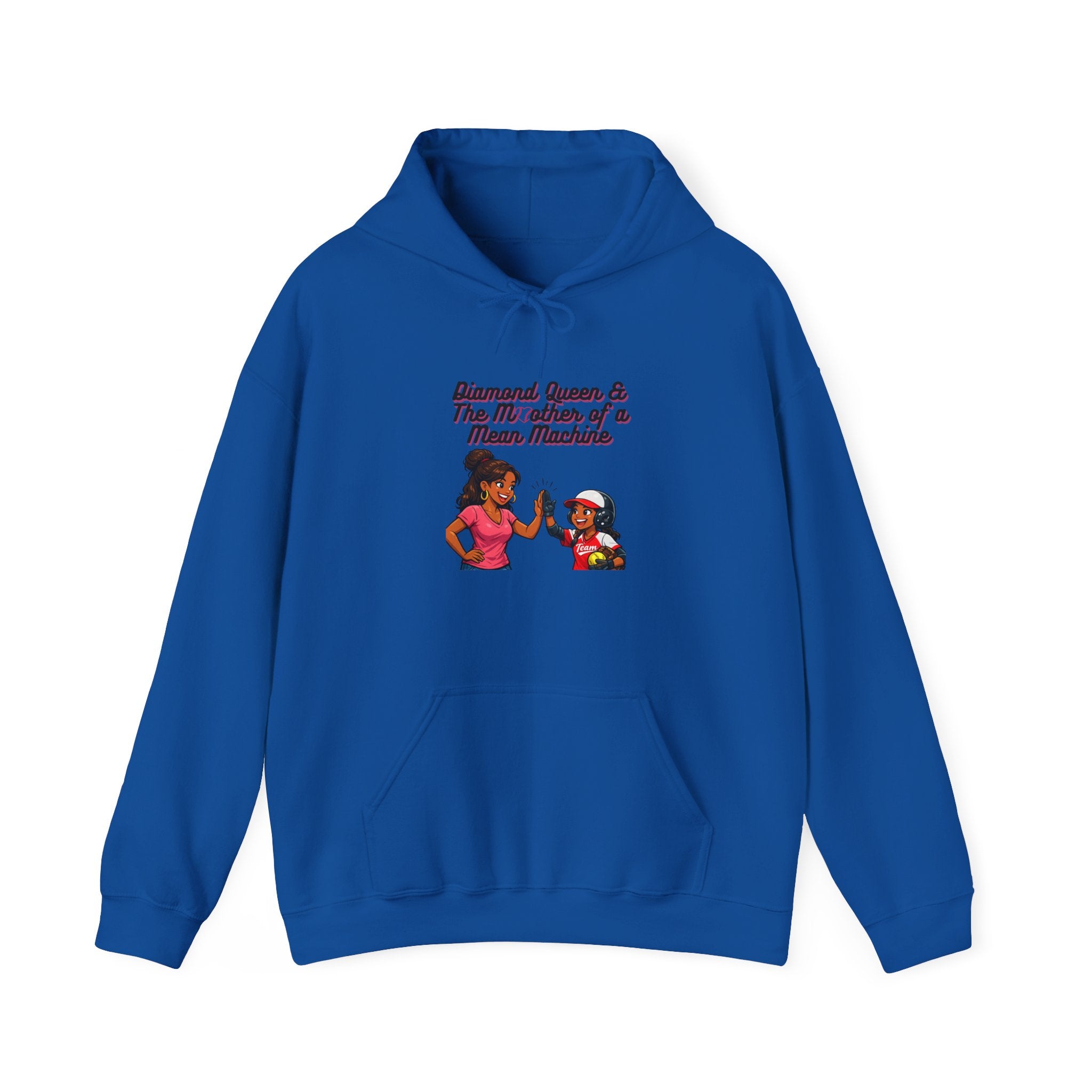 Hoodie – "Diamond Queen & The Mischief of a Mama-Mema" Cozy Graphic Pullover