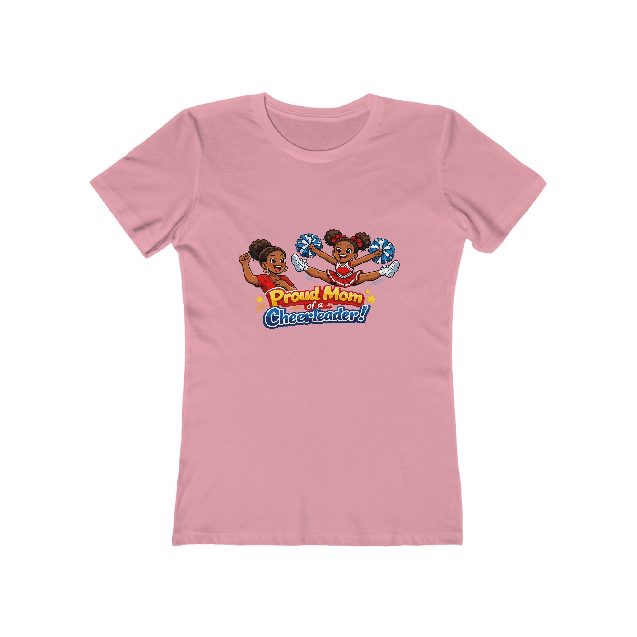 Proud Mom Cheerleader T-Shirt — "Proud Mom of a Cheerleader" Graphic Tee