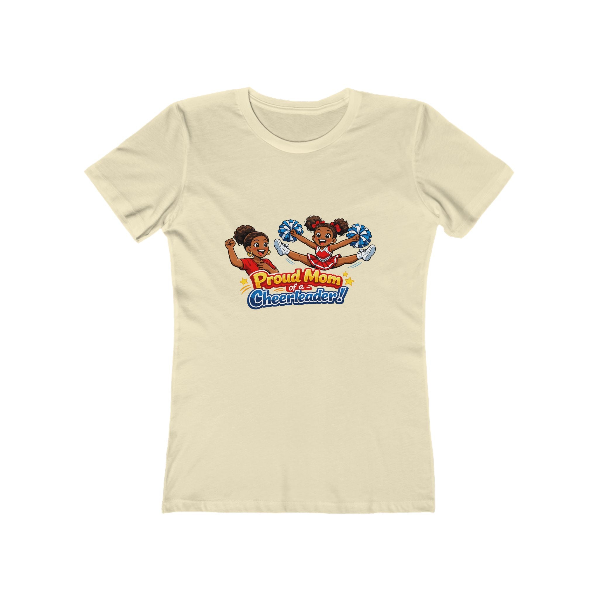 Proud Mom Cheerleader T-Shirt — "Proud Mom of a Cheerleader" Graphic Tee