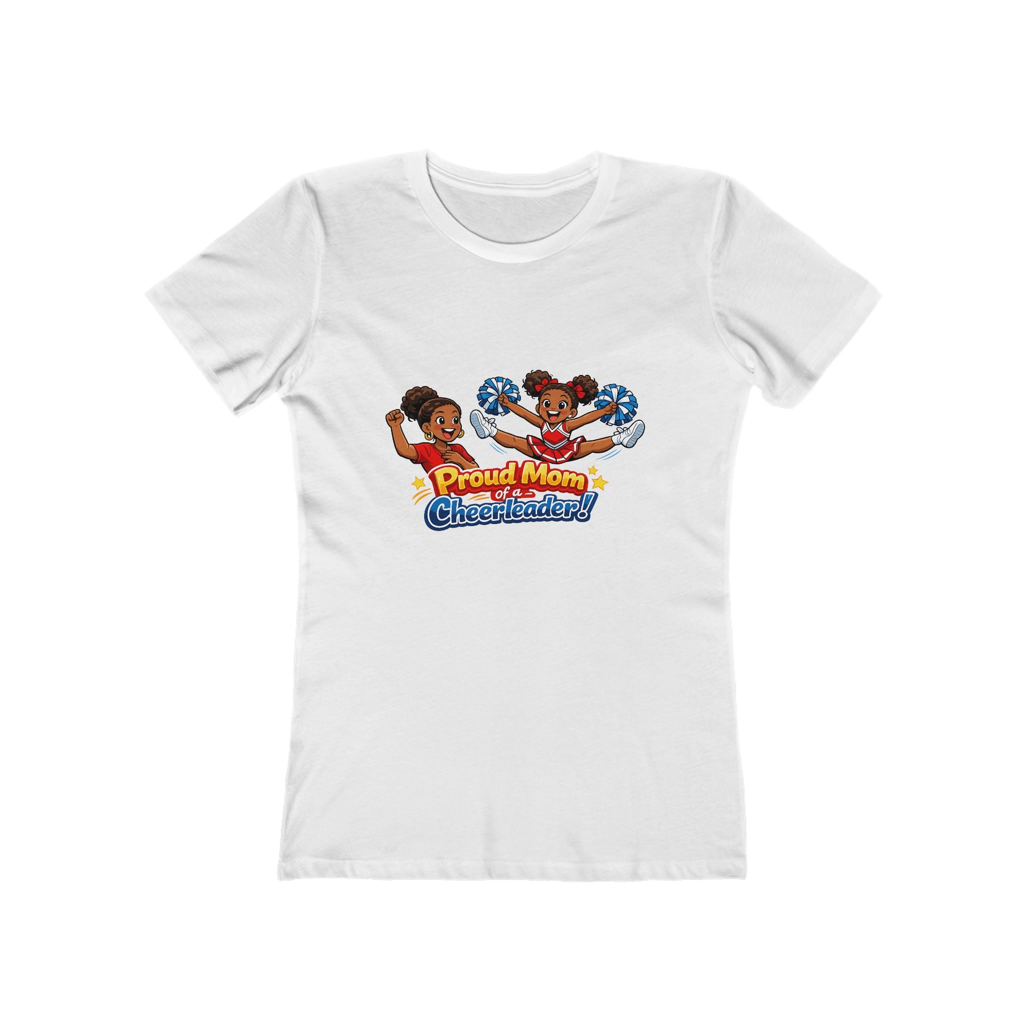 Proud Mom Cheerleader T-Shirt — "Proud Mom of a Cheerleader" Graphic Tee
