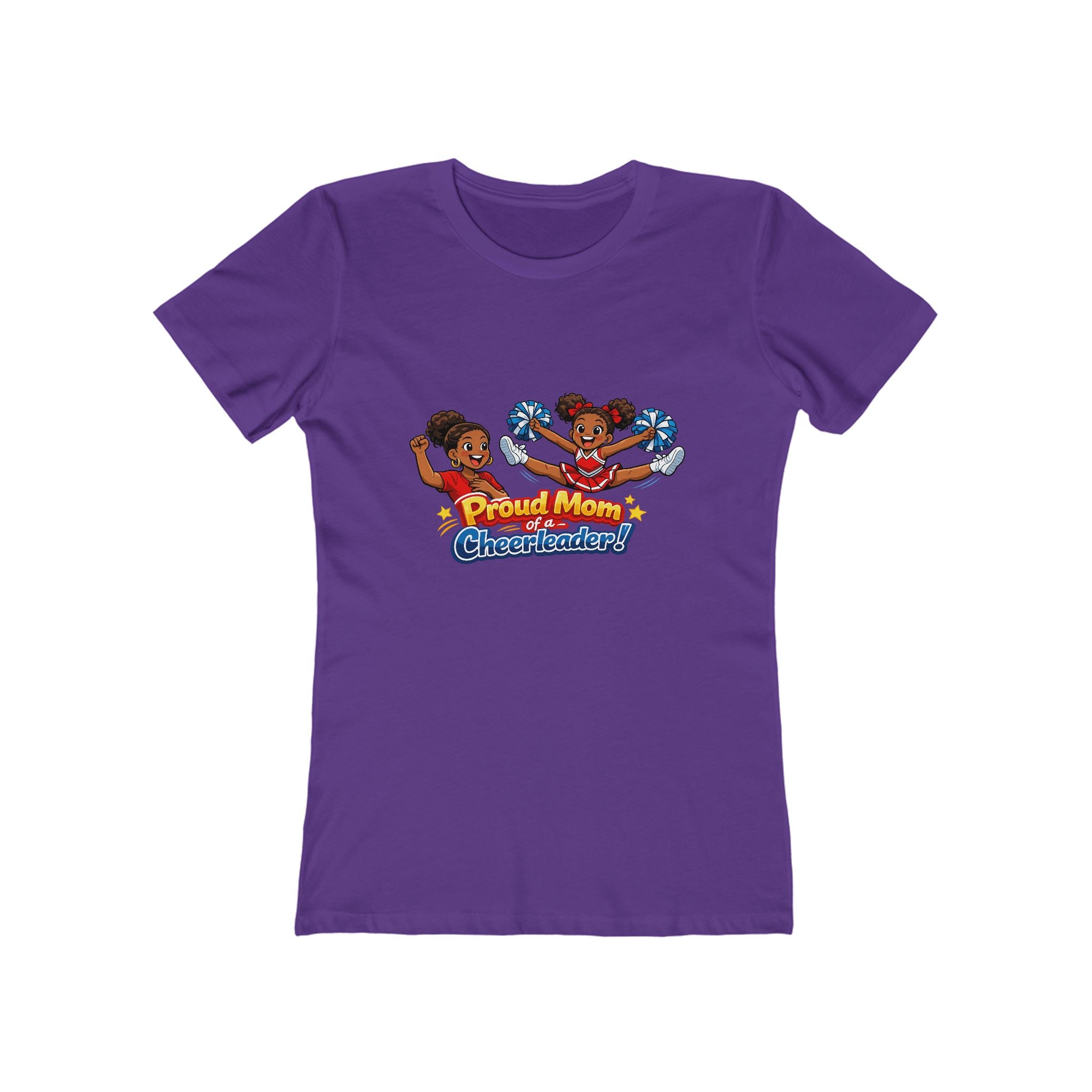 Proud Mom Cheerleader T-Shirt — "Proud Mom of a Cheerleader" Graphic Tee