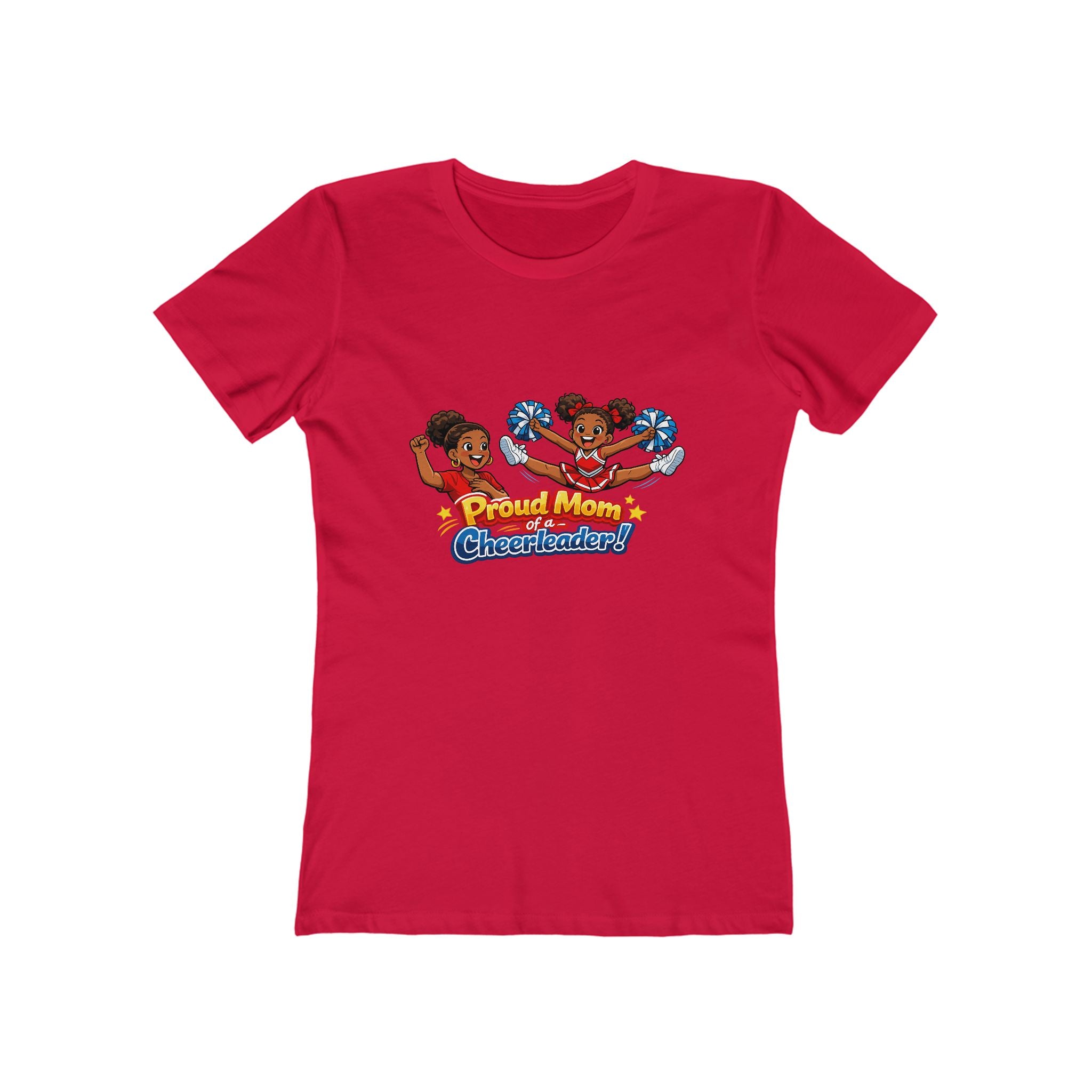 Proud Mom Cheerleader T-Shirt — "Proud Mom of a Cheerleader" Graphic Tee