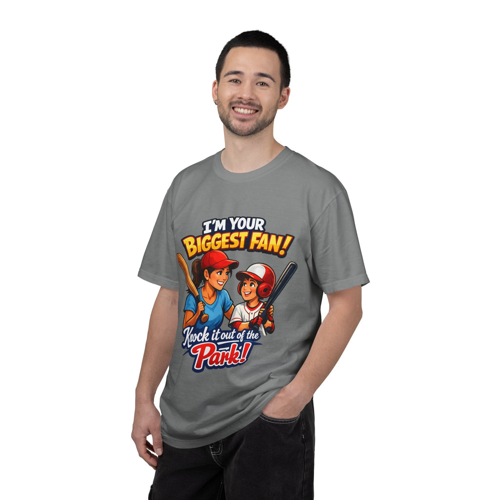 Softball Fan T-Shirt — “I’m Your Biggest Fan! Knock It Out of the Park!”