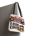 Tote Bag — "My Kid Runs for Fun, I Run for Coffee" Baseball Mom Tote