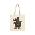 Not Your Average Witch Tote Bag — Halloween Witch Canvas Tote