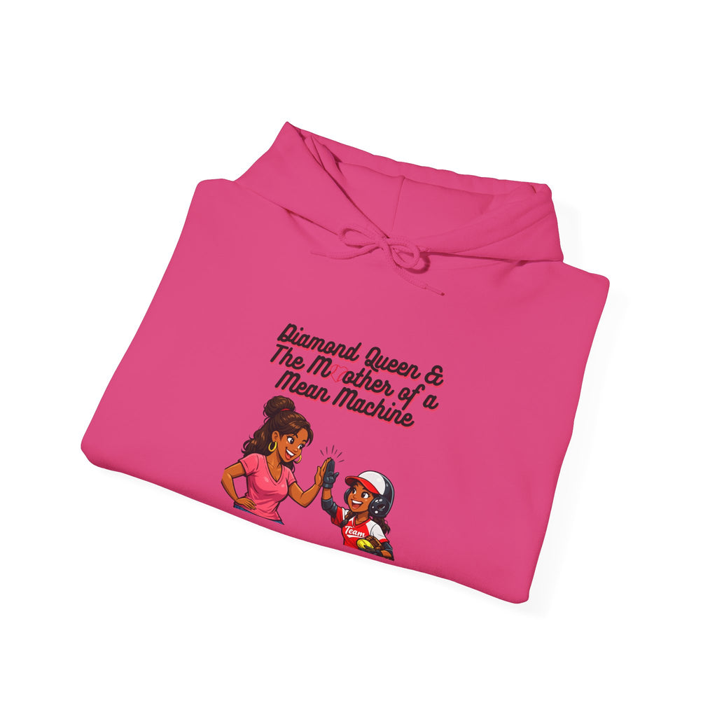 Hoodie – "Diamond Queen & The Mischief of a Mama-Mema" Cozy Graphic Pullover